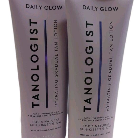 2-Pack TANOLOGIST DAILY GLOW Hydrating Gradual Tan Lotion Medium to Dark 8.45oz - Picture 2 of 6